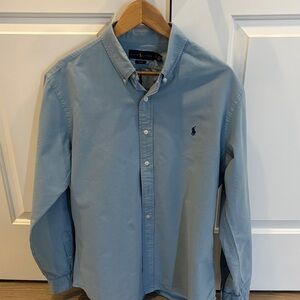 Ralph Lauren Men's Light Blue Button Down Shirt XL, Slim Fit